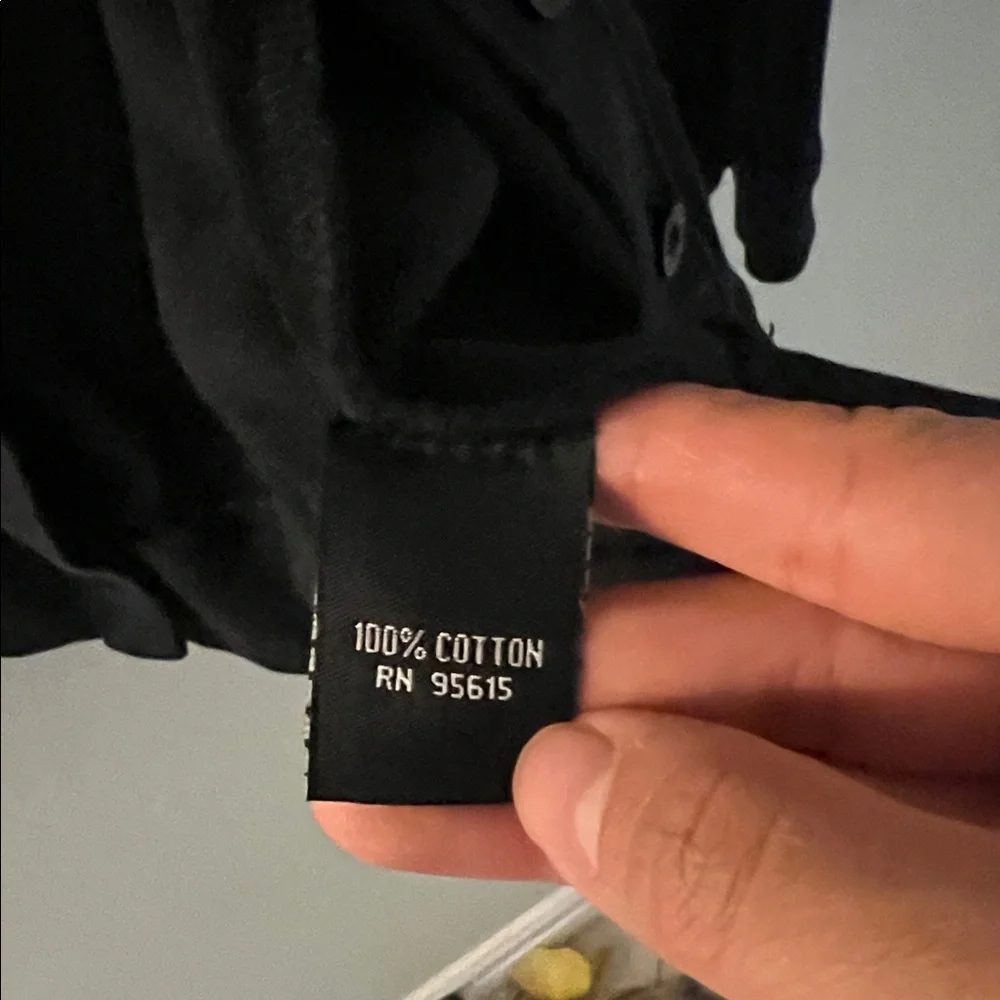 SOLD Rafaella Black Button-Front Cardigan - Picture 3 of 5